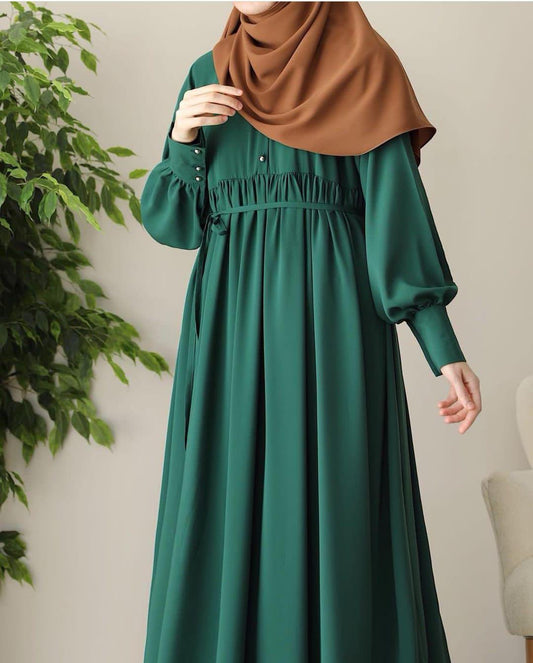 Stylish Georgette Classic Abaya with Stoller - 2 Pcs Set